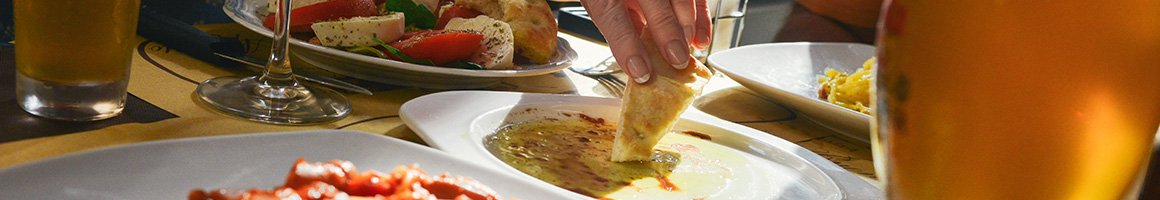 Eating Tapas Bars at Cork Wine and Tapas restaurant in New Bedford, MA.